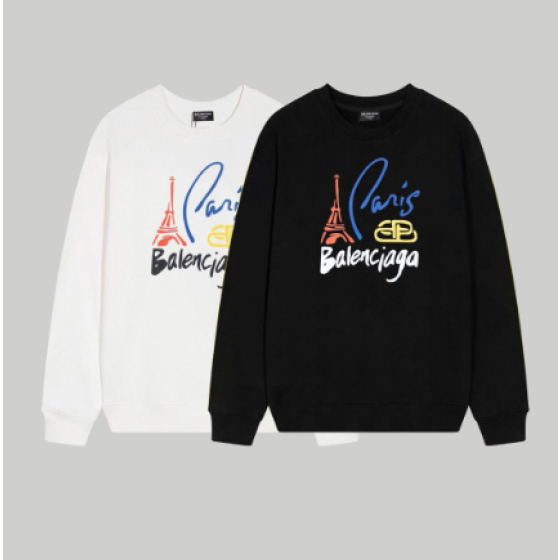 Balenciaga's new bottle with Eiffel Tower print crewneck sweatshirt